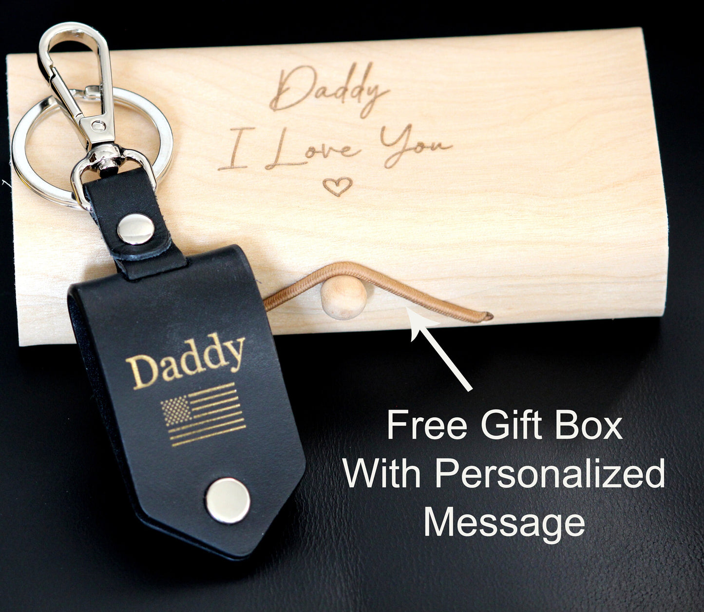 Happy Father's Day, Papa Key Fob, Grandpa PopPop Personalized gift for him Key holder with your photo, First Time Dad, Drive Safe Keychain