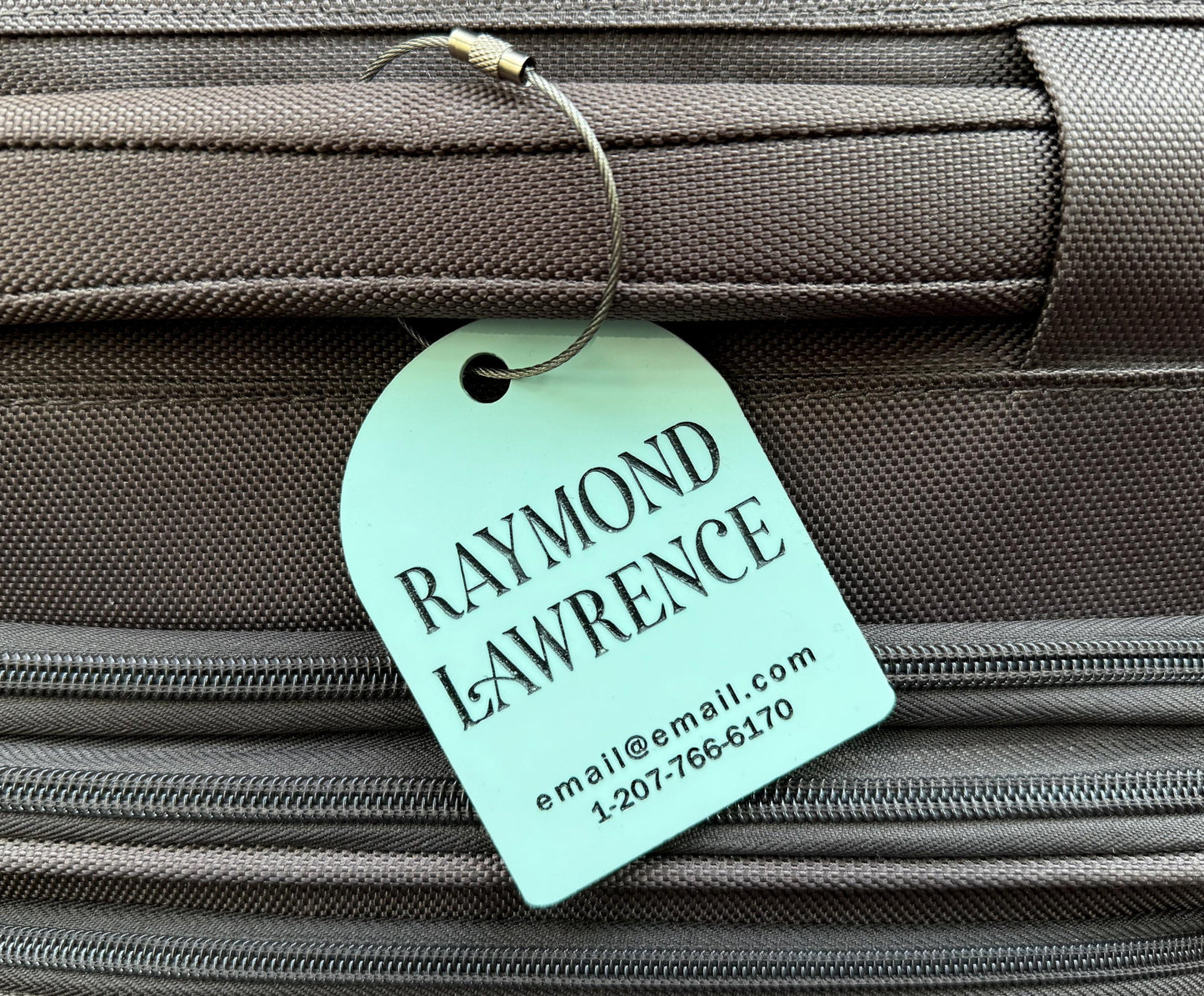 Personalized Acrylic Luggage Tag – Custom Travel Tag with Contact Details