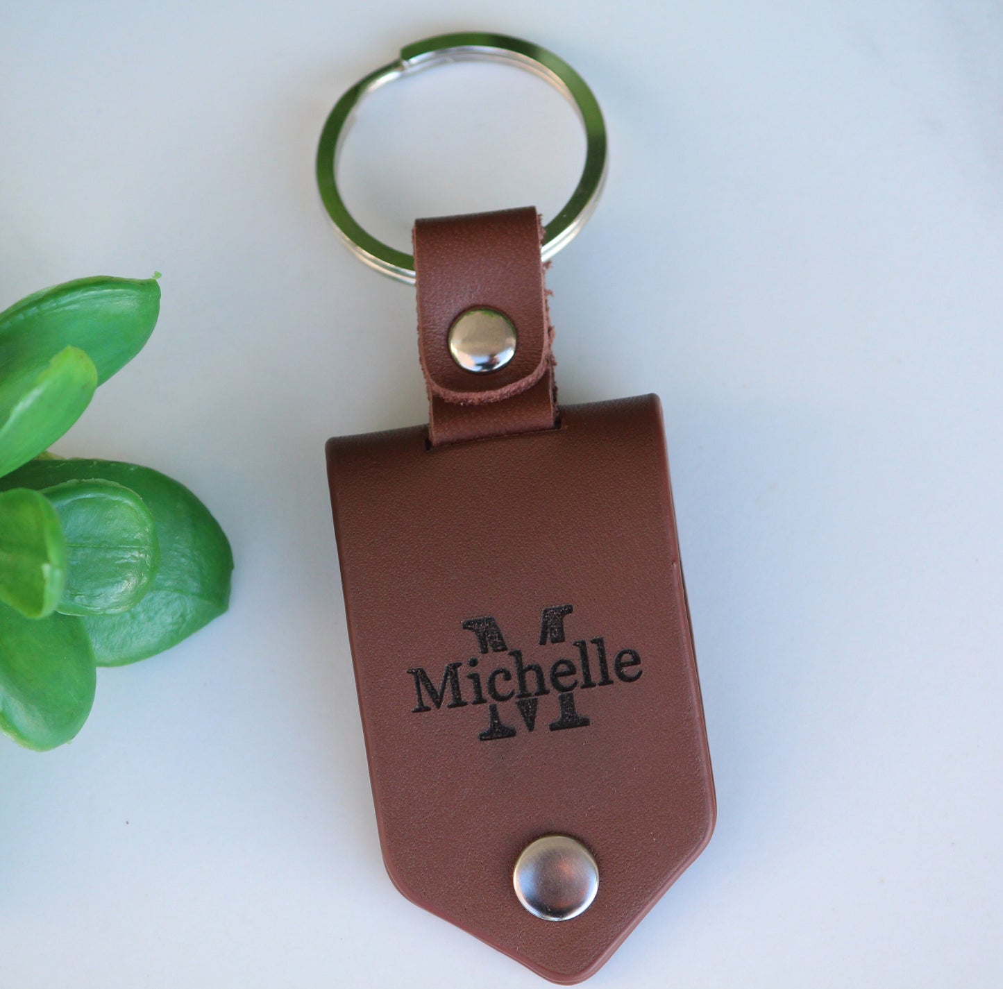 Personalized Leather, Double Sided Photo, Drive Safe, Hidden Personal Message, Birthday, Anniversary, Wedding, Dad, Grandpa Fathers Day Gift
