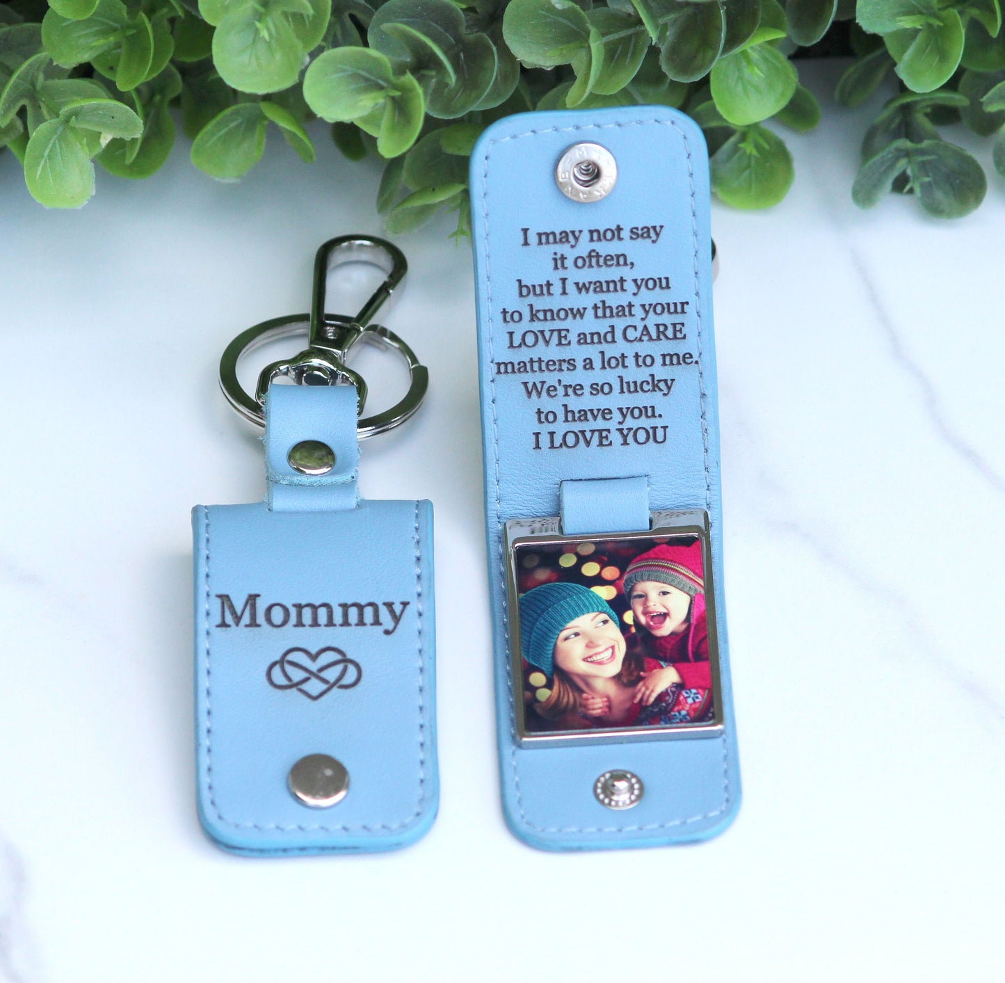 Fathers Day Gift, Gifts for Dad, Drive Safe, First Time Dad Gift, Grandpa Gift, Custom Leather Keychain - Birthday, Anniversary Gift