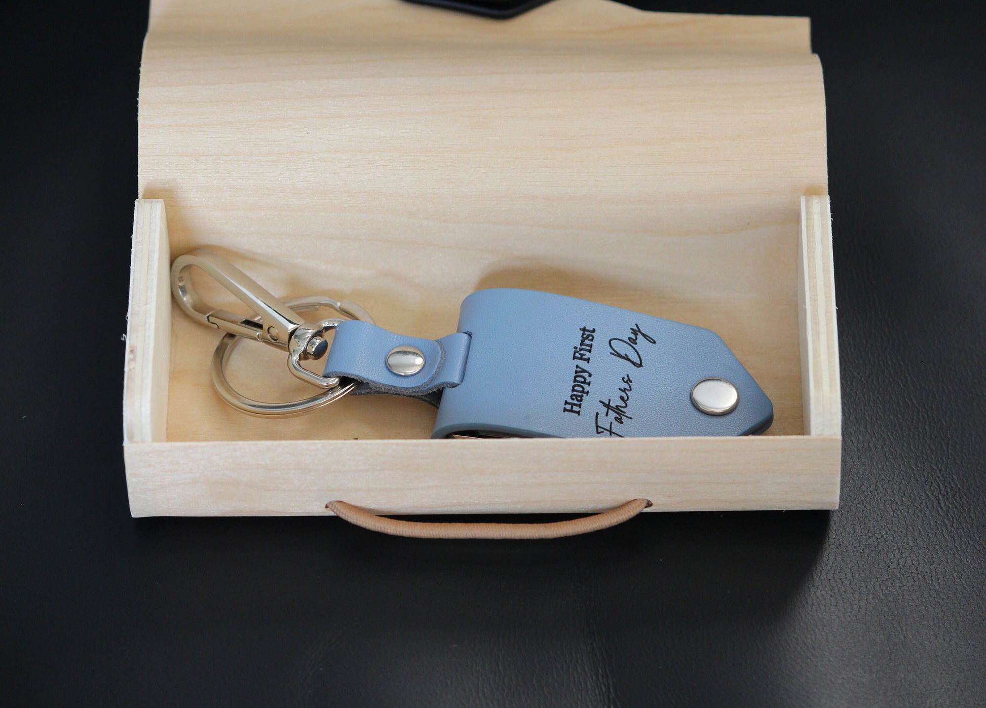 Happy Father's Day, Papa Key Fob, Grandpa PopPop Personalized gift for him Key holder with your photo, First Time Dad, Drive Safe Keychain