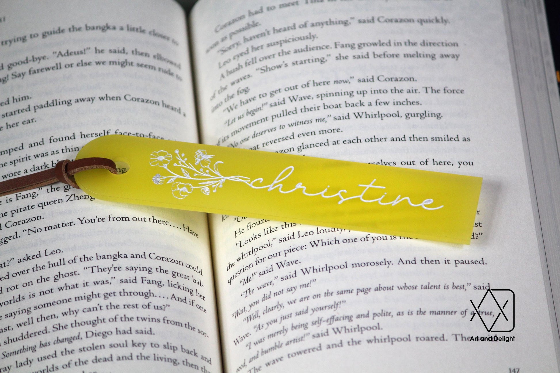 Personalized Acrylic Bookmark, Book Lover, Christmas Gift for Readers, 3 Year Leather Anniversary, Favorite Quote, Bible Scripture