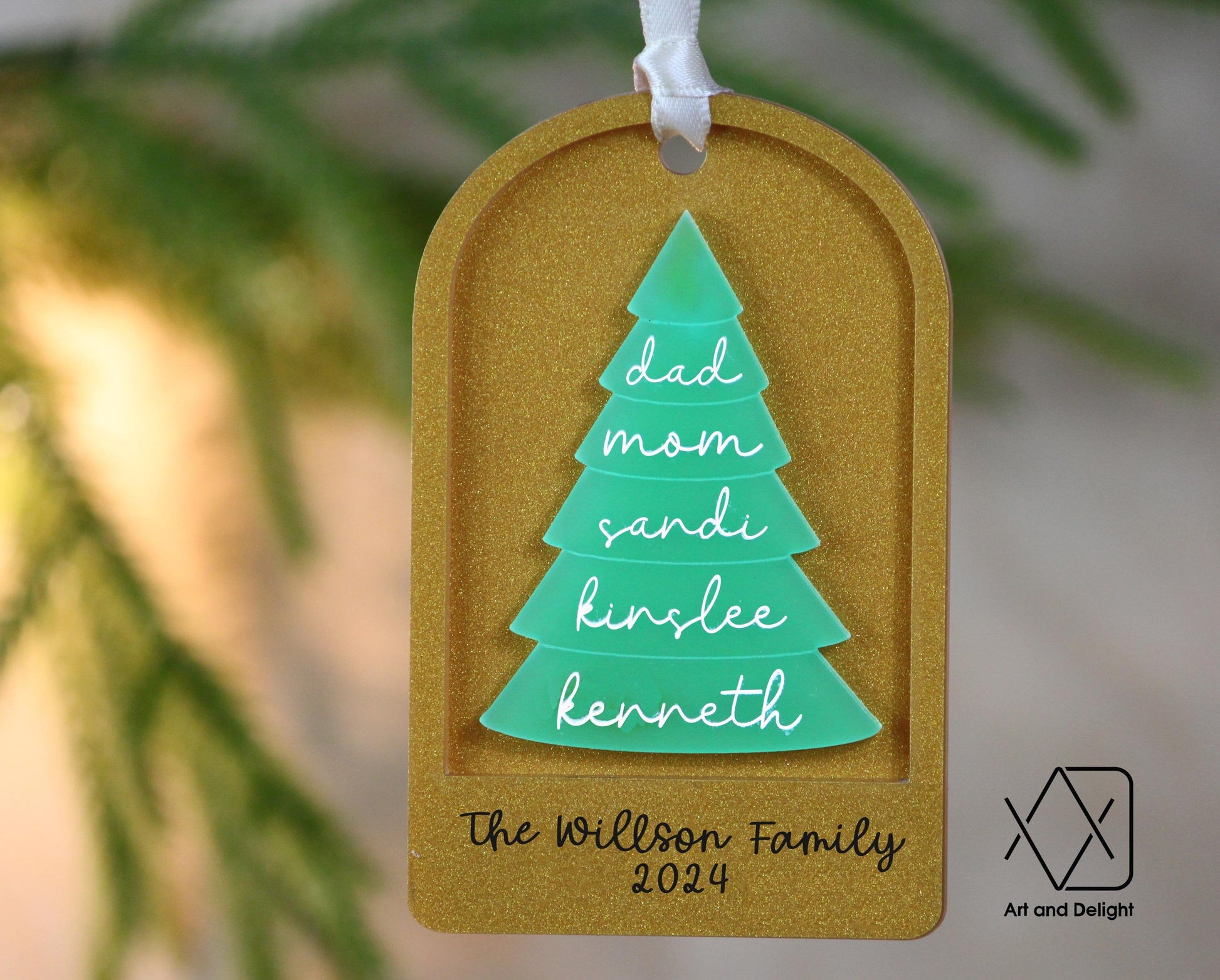 Personalized Family Tree Ornament