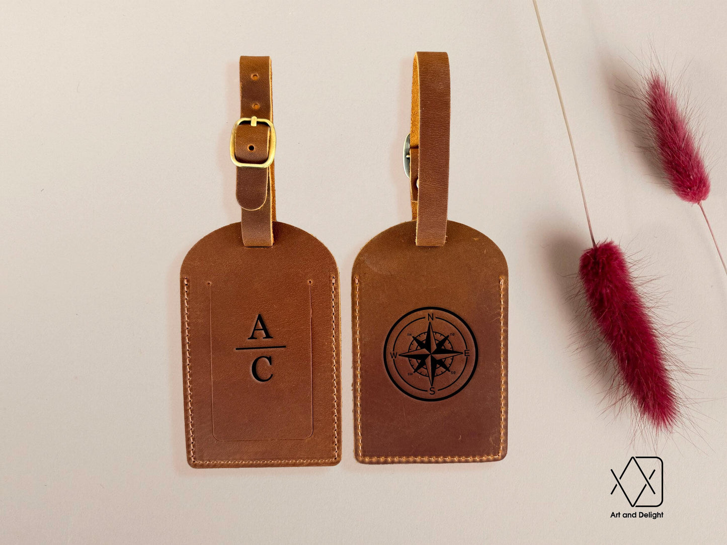 Custom Leather Luggage Tags, Personalized Luggage Tag Favor, Wedding Favors for Guests, Travel Accessories, Mothers Day Gift