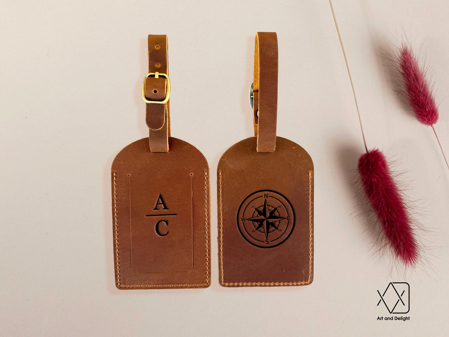 Custom Leather Luggage Tags, Personalized Luggage Tag Favor, Wedding Favors for Guests, Travel Accessories, Mothers Day Gift