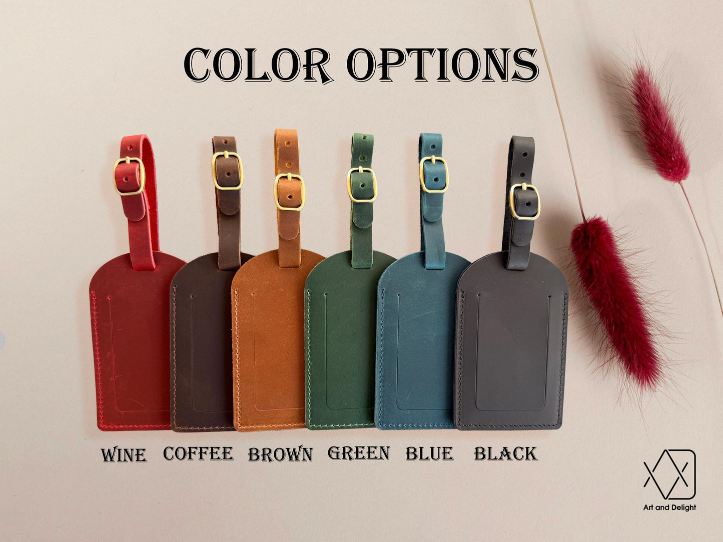 Custom Leather Luggage Tags, Personalized Luggage Tag Favor, Wedding Favors for Guests, Travel Accessories, Mothers Day Gift