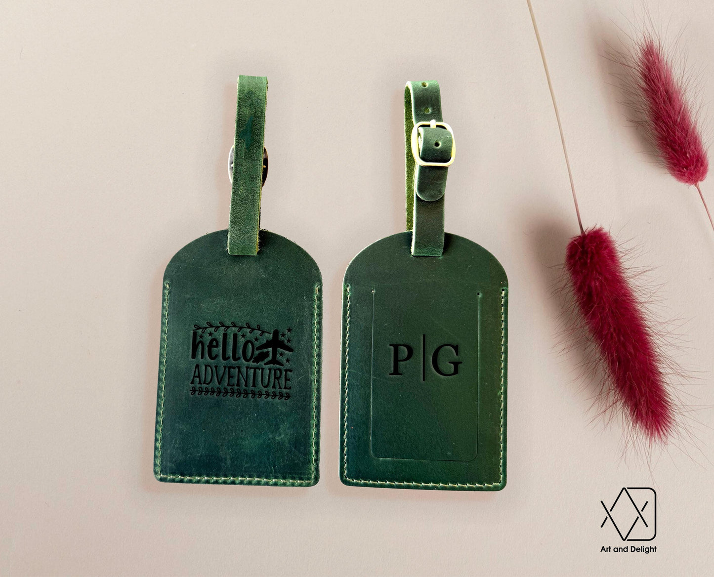 Custom Leather Luggage Tags, Personalized Luggage Tag Favor, Wedding Favors for Guests, Travel Accessories, Mothers Day Gift