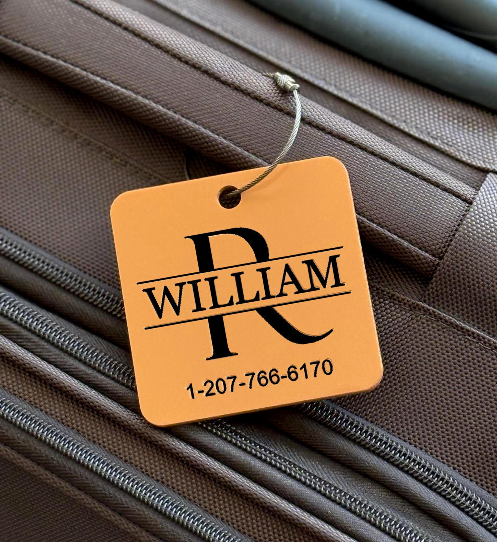Personalized Acrylic Luggage Tag – Custom Travel Tag with Contact Details