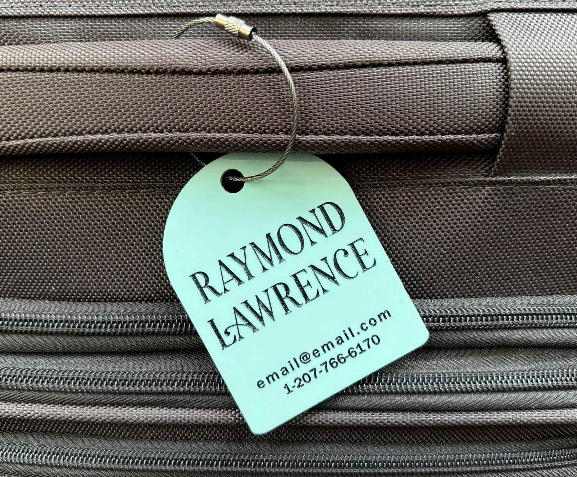Personalized Acrylic Luggage Tag – Custom Travel Tag with Contact Details