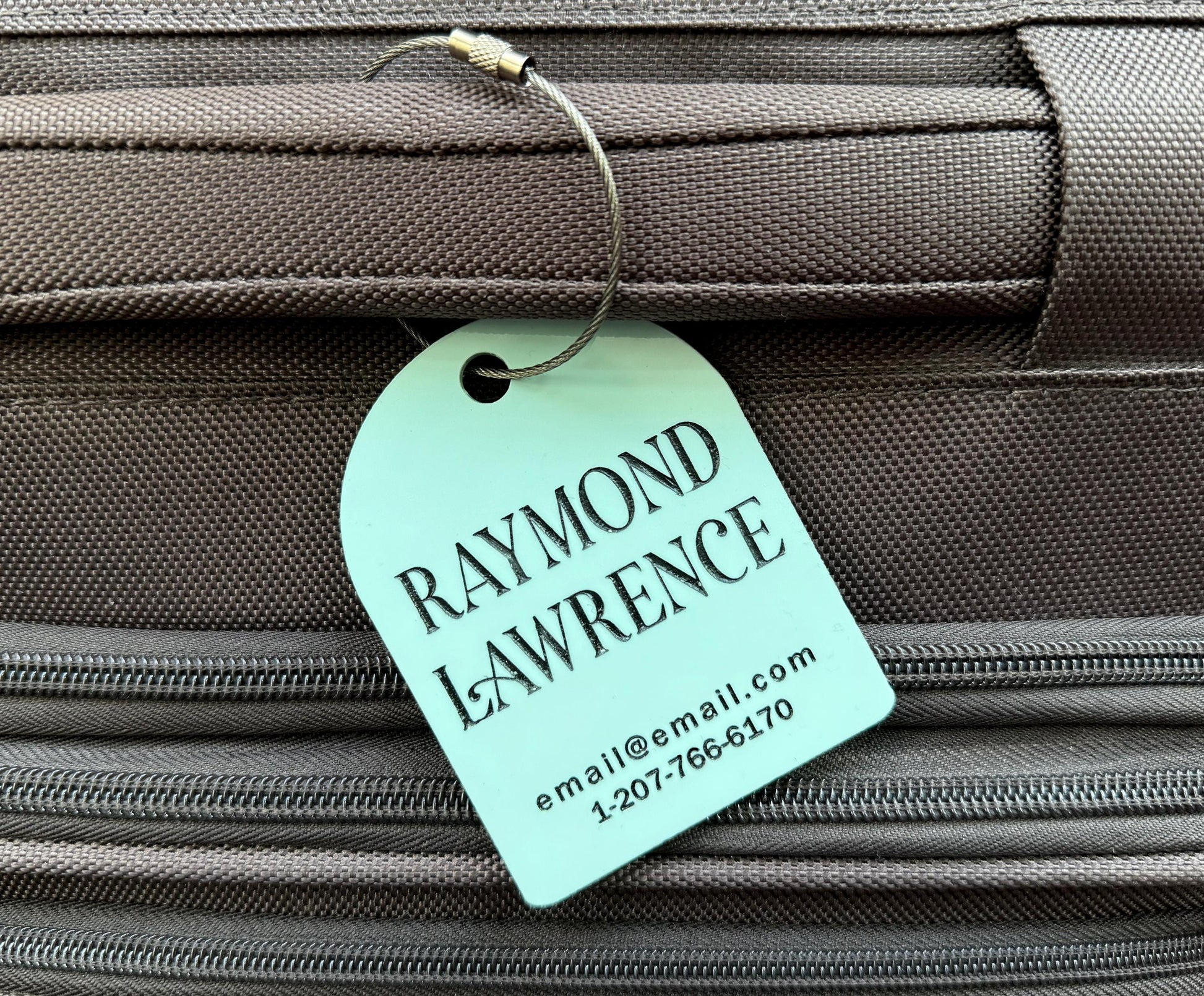 Personalized Acrylic Luggage Tag – Custom Travel Tag with Contact Details