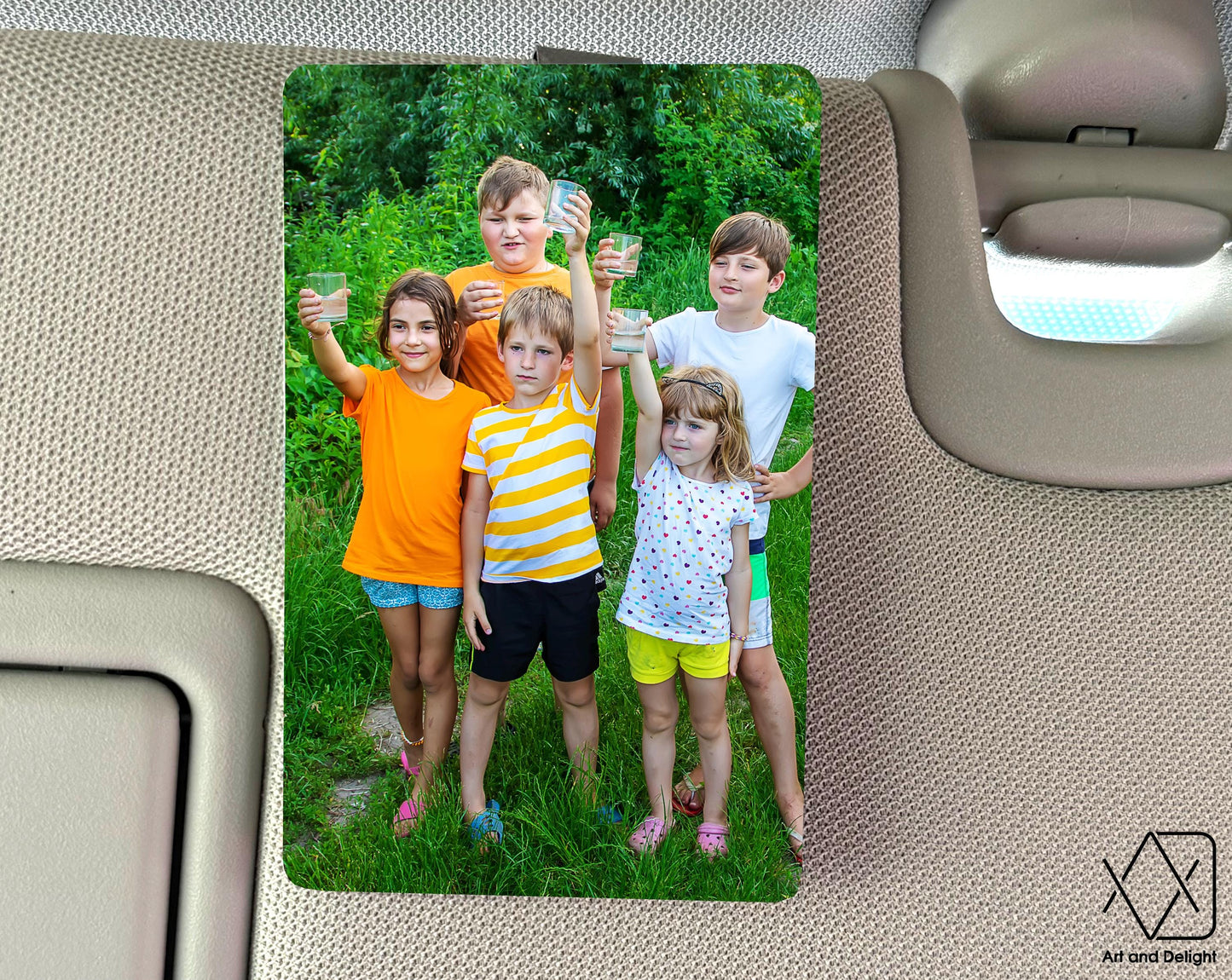 Personalized Sun Visor Picture Clip, Photo Car Metal Visor Clip, Father's Day Gift, Boyfriend Gift, Family Portrait Decoration, Drive Safe