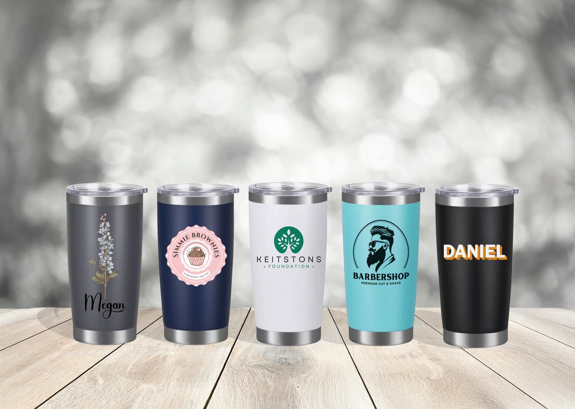 20oz Personalized Stainless Steel Tumbler - Travel Cup for Bachelor Parties | Great Gifts for Him & Her | Gifts for Employees