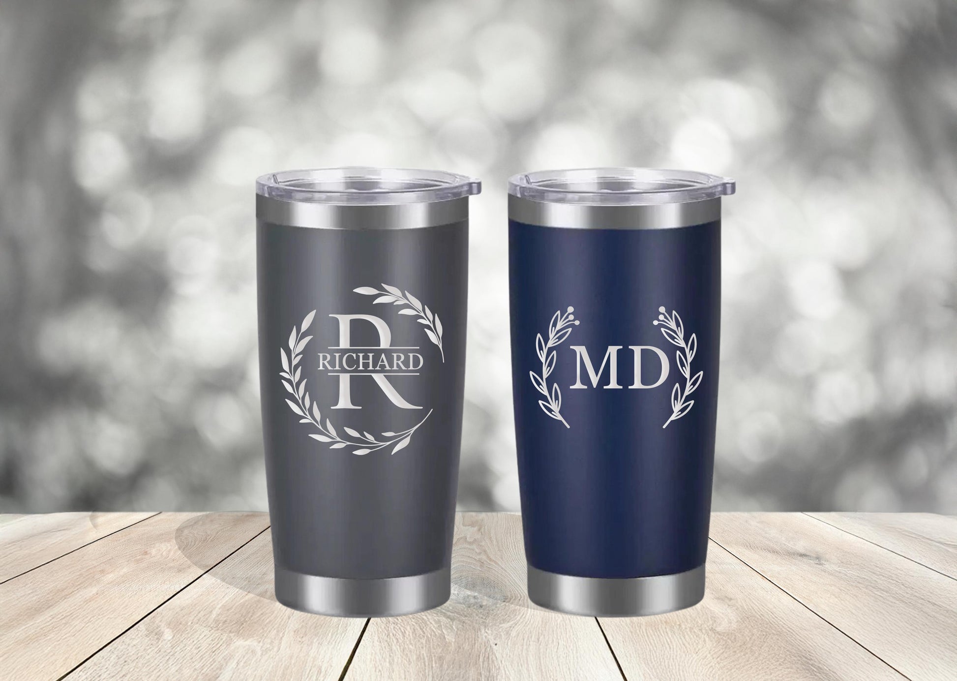 20oz Personalized Stainless Steel Tumbler - Travel Cup for Bachelor Parties | Great Gifts for Him & Her | Gifts for Employees
