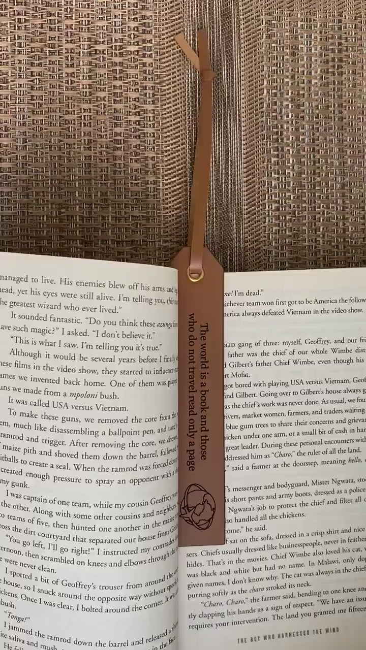 Personalized Leather Bookmark, Book Lover, Gift for Readers - Birthday - Anniversary - Unique Groomsmen, Fathers Day Gifts