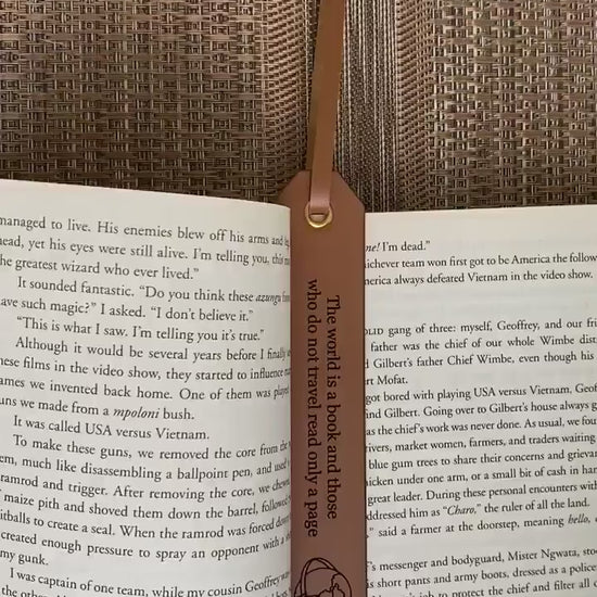 Personalized Leather Bookmark, Customized Gift, Book Lover, Gift for Readers - Birthday - Anniversary - Unique Father's Day Gifts
