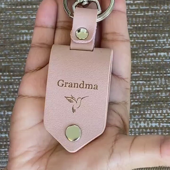 Mother's Day, Personalized Leather, Memorial Gift , Remembrance, Drive Safe, Loss of a Loved One - Birthday, Anniversary, Wedding Gift