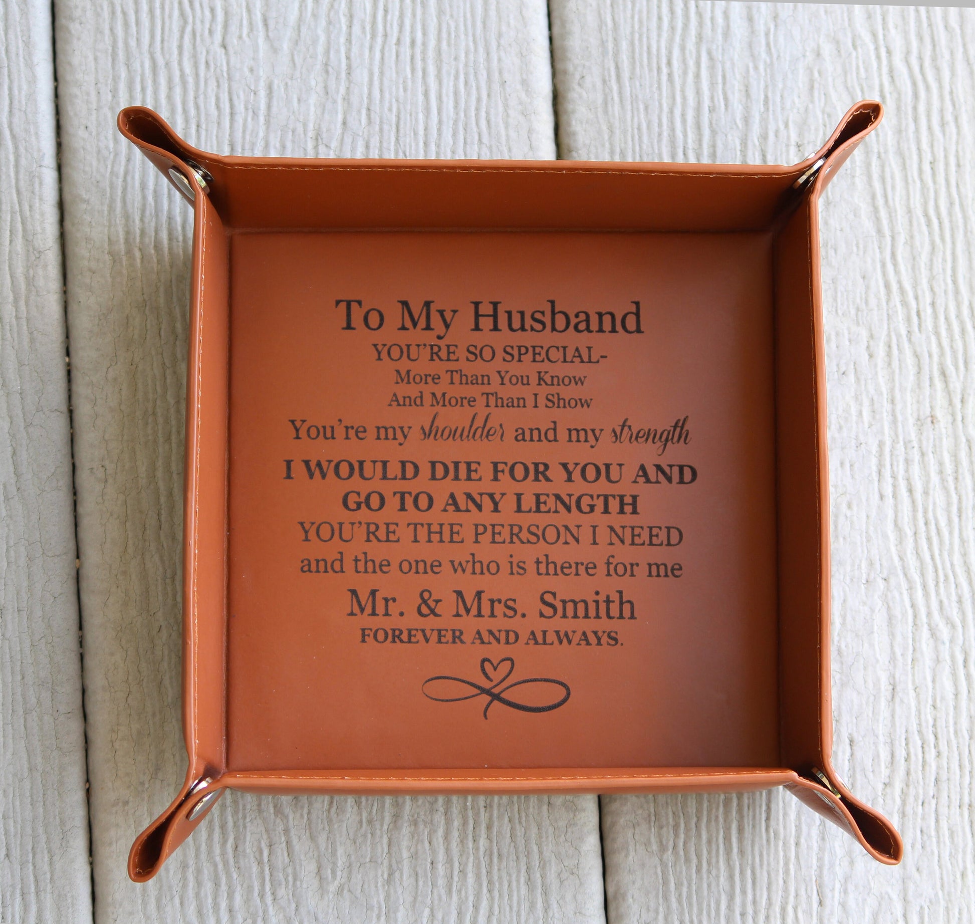 Personalized Leather Valet Tray, Coin Tray, Office Gift, 3rd Anniversary Gift, Leather Anniversary, Fathers Day, Valentines Day Gift