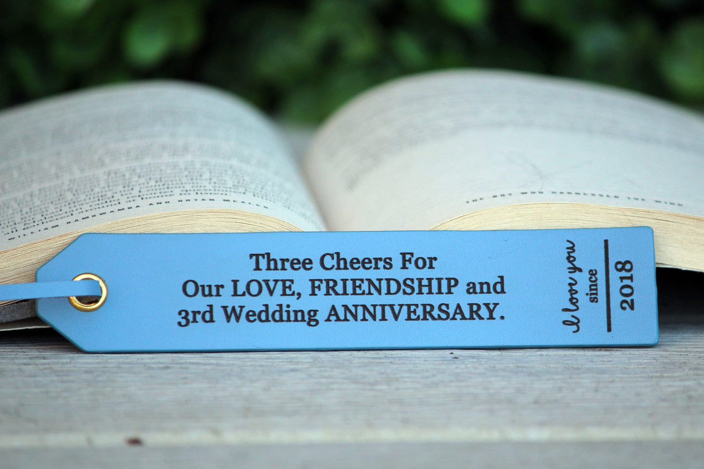 Personalized Leather Bookmark, Customized Gift, Book Lover, Gift for Readers - Birthday - Anniversary - Unique Father's Day Gift