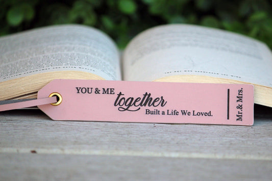 Personalized Leather Bookmark, Customized Gift, Book Lover, Gift for Readers - Birthday - Anniversary - Unique Retirement, Mothers Day Gift