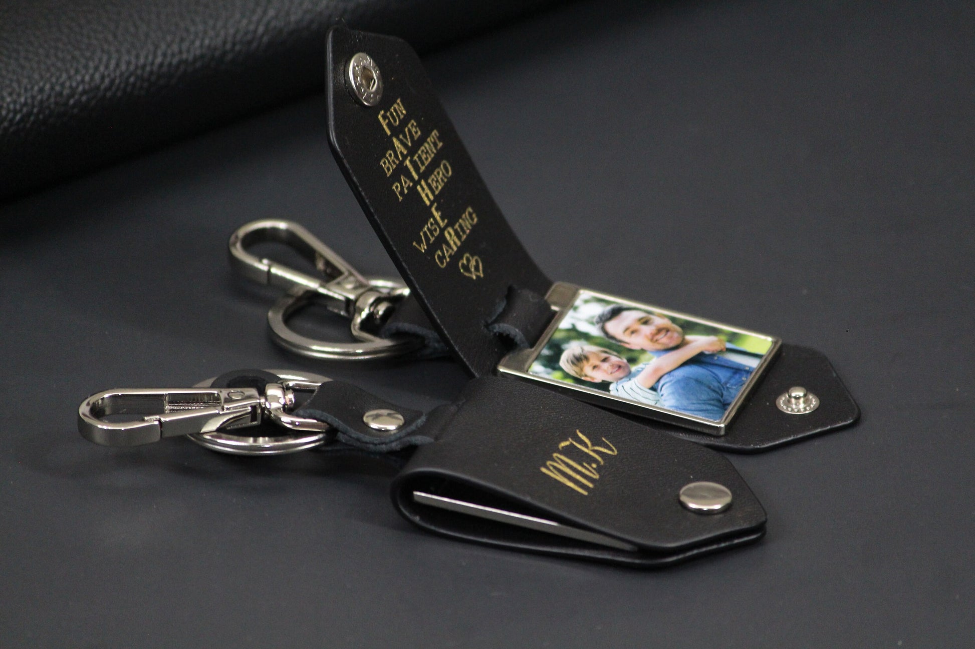 Personalized Photo Keychain Husband Boyfriend Engagement Anniversary Calendar, 1st Dating Date, Drive Safe Keychain