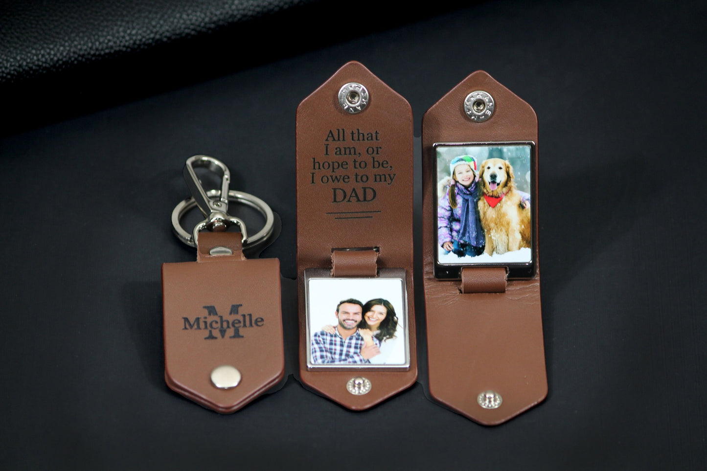 Photo Keychain, Drive Safe, Handwritten Message, Gifts For Grandpa, Photo Engraving, Memorial Gift, Fathers Day Gift