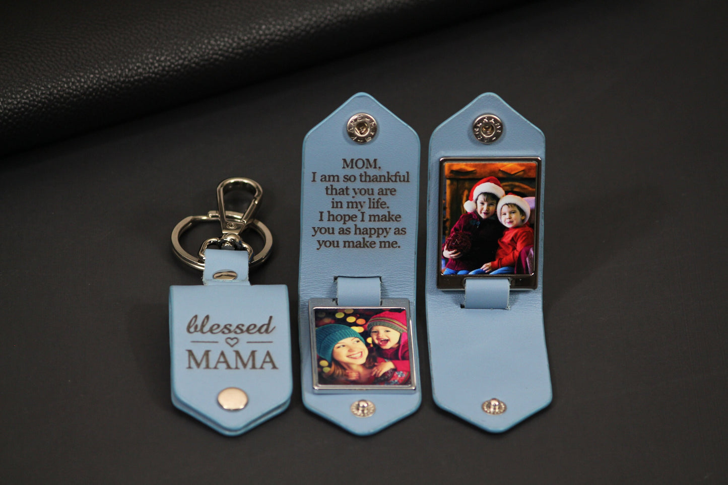 Photo Keychain, Drive Safe, Handwritten Message, Gifts For Grandpa, Photo Engraving, Memorial Gift, Fathers Day Gift