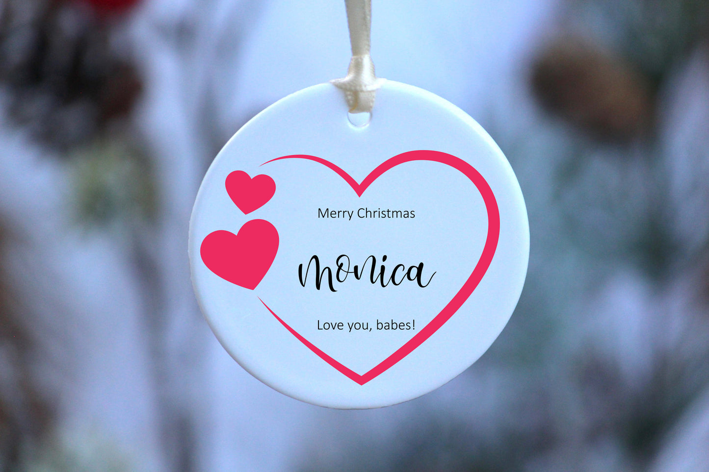 Personalized First Christmas Engaged Ornament - Newly Engaged Gift for Christmas - Our First Christmas Married as Mr and Mrs Ornament